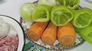 Перчик фаршированный на обед.