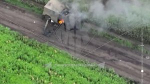 Операторы расчета FPV батальона им. Максима Кривоноса продолжают уничтожать технику националистов