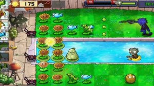 Plant vs zombie pool уровень 3 (растения против зомби пул)