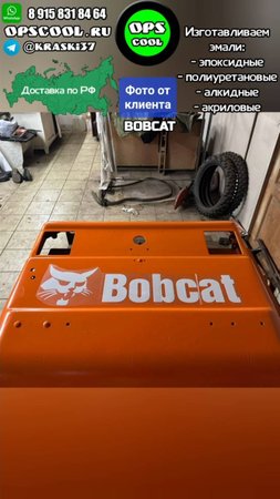 Эмали на BOBCAT  RAL 2004 7026 9016