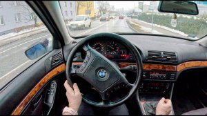 1997 BMW 5 E39 [520 i 150HP] | POV Test Drive #1999 Joe Black