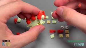 Собираем стегозавра из конструктора QBRIX KIDS - детские конструкторы с видеоинструкцией