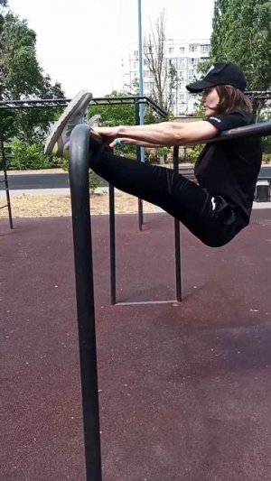 leg raises to the bars