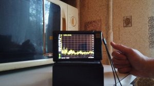 Излучение качера на спектроанализаторе