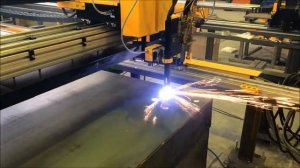 Резка металла толщиной 4 мм на станке плазменной резки "СИБИРЬ ARM PG 2000х3000"