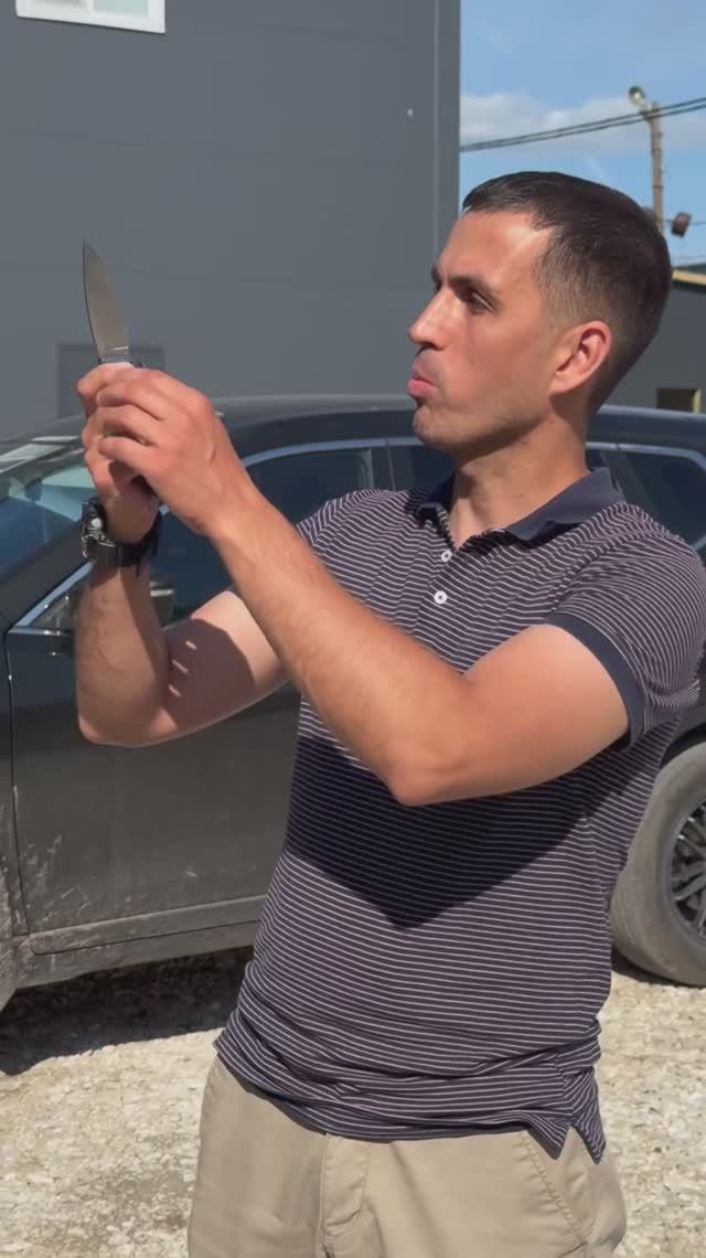 Как проверить остроту ножа смотреть онлайн