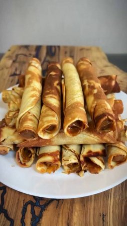 Хрустящие трубочки с варёной сгущёнкой