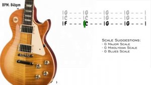 Dusty Blues Soul Backing track in G