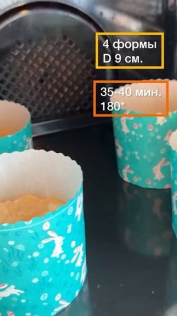 Куличи пасхальные без дрожжей. Простой рецепт. Творожный кулич с изюмом #рецепты #рек #пасха