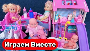 АСМР куклы для девочек 🌸 Играем вместе ! Кукольный домик Барби ! Видео для детей