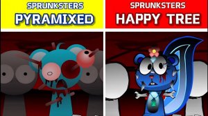 INCREDIBOX SPRUNKSTERS 🌳💀 | HTF vs PYRAMIXED! 🔪🌀 КТО ВЫЖИВЕТ В ЛЕСУ?