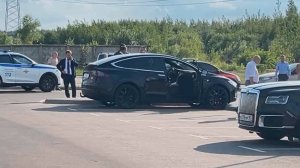 Обстановка на парковке в Одинцове, где, предположительно, погиб экс-министр транспорта Старовойт