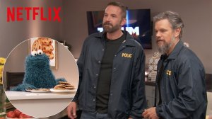 Бен Аффлек и Мэтт Дэймон знакомятся с Коржиком / Ben Affleck and Matt Damon Meet Cookie Monster