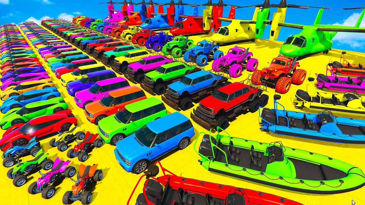 Мультики для малышей. Мультики про мотоциклы и машинки с вертолетами. Мультики для детей.