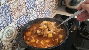 Постный грибной суп на скорую руку.