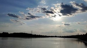 7 июля. Вечерняя прогулка. выход солнца из за тучи