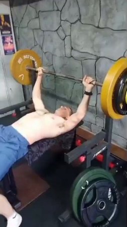 ЖИМ ШТАНГИ 92,5 КГ . СПОРТ СИЛА !!!