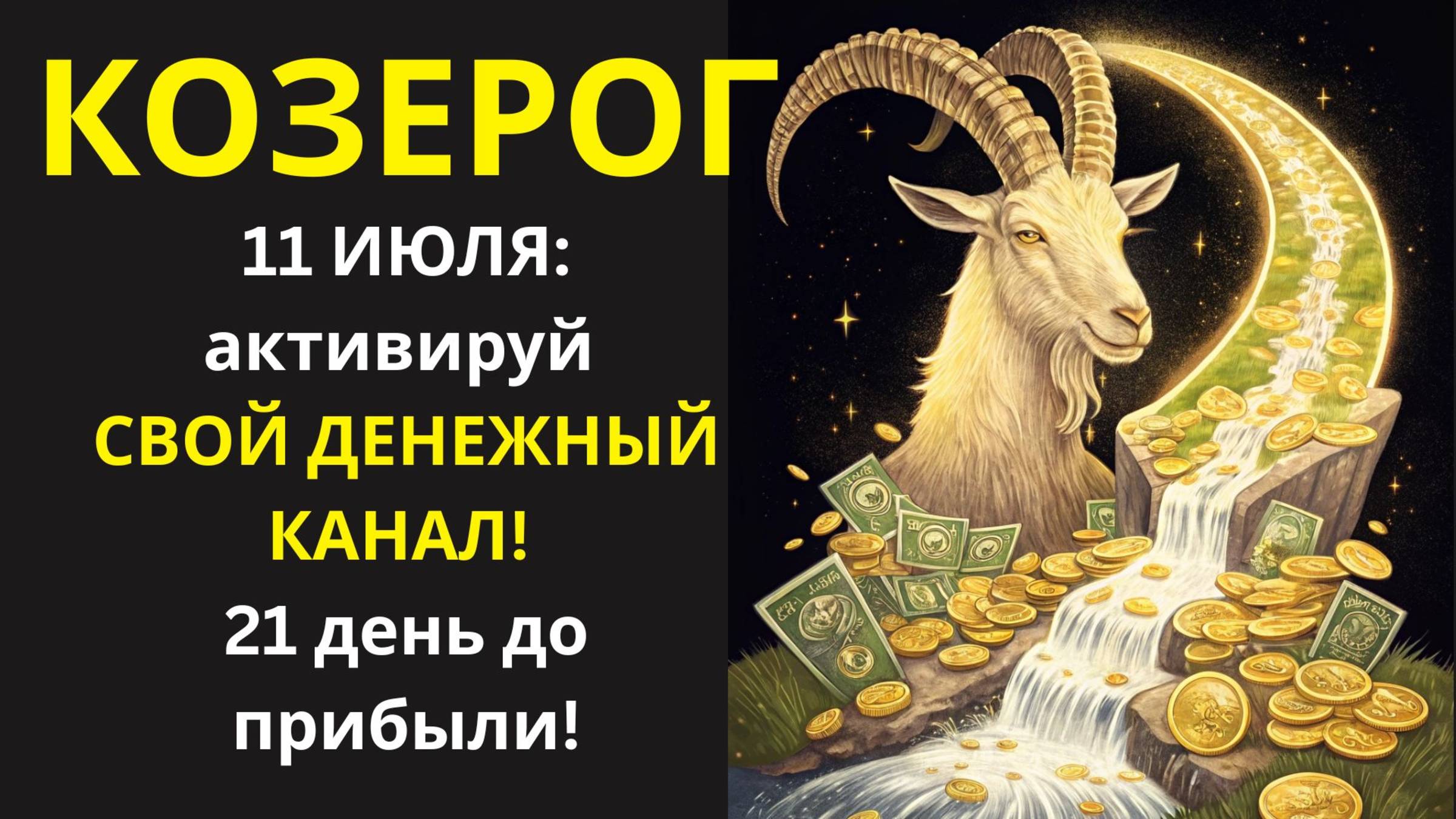 🤑Внимание, Козероги! 11 июля 2025 -  ВОСПОЛЬЗУЙТЕСЬ астральным потоком для финансового роста!💰