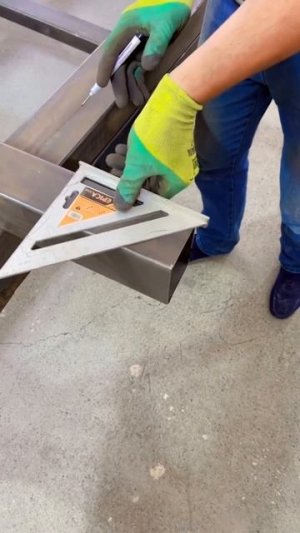 Разметка угла под сварку