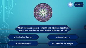 Who wants to be a millionaire?