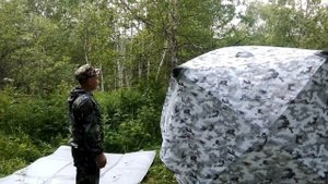 Установка палатки т испытания в реальных условиях...