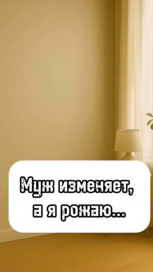 Муж изменяет, а я рожаю…