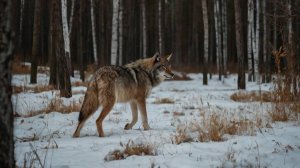 В деревне Воютино волк, рысь и несколько оленей свободно разгуливают по участкам