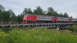 ЭТ2М-123   Санкт-Петербург, перегон Саблино - Колпино.. 29.06.25.