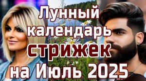 ЛУННЫЙ КАЛЕНДАРЬ СТРИЖЕК НА ИЮЛЬ 2025💇 БЛАГОПРИЯТНЫЕ  И НЕБЛАГОПРИЯТНЫЕ ДНИ