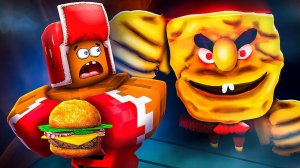 🍔 Приготовь ПРОКЛЯТЫЙ БУРГЕР и СБЕГИ от Злого ГУБКИ БОБА в Роблокс! Roblox