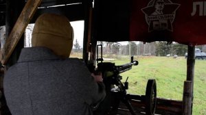 Стрельба из пулемета ДШК на ИКК "Линия Сталина"