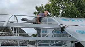"Эпопея" с навесом из поликарбоната. Живем в деревне. Мордовия, июль 2025