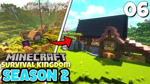 🏘️ Из деревни в дом 🏡 Minecraft Survival Kingdom