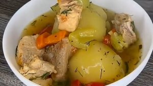 Вкусный УЖИН в одной кастрюле...🥘😋    Рецепт в описании ✍️