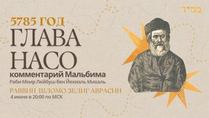 Тора с комментариями Мальбима | Глава Насо | раввин Шломо Зелиг Аврасин