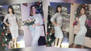 ✨️Шикарное платье крючком из тулипа✨️Мастер класс ✨️
