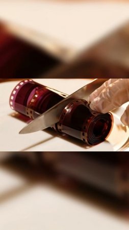 Разрезал фотоплёнку Kodak — оказался десерт?! 😱  АСМР