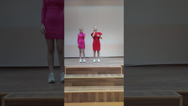 Дуэт Корчажникова Дарья и Ермолаева Вера.  " Хорошее настроение"