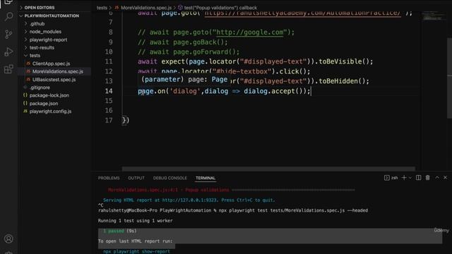 How to automate  JavaJavaScript Alert popups with Playwright