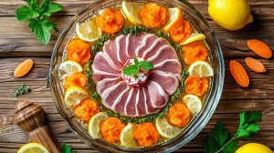 Заливное из языка ☆ Очень вкусный Свиной язык в банкетном желе.