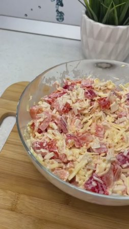 Вкуснейший и очень лёгкий салат «Красное море»
