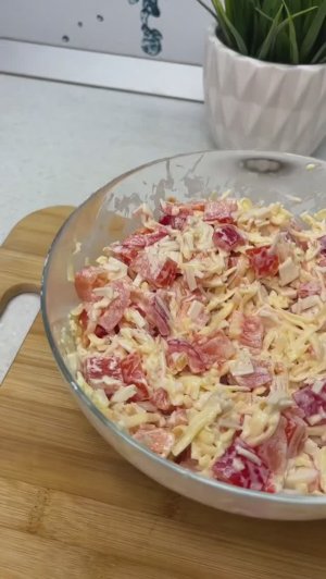 Вкуснейший и очень лёгкий салат «Красное море»