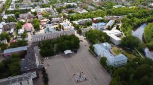 Псковская область с высоты. Псков, Великие Луки, Изборск, Печоры, Урочище Лосковское.