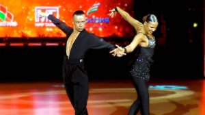 Ча-ча-ча. Взрослые La (Open), финал. Презентация пар. Belarus Open Cup 2024 / бальные танцы