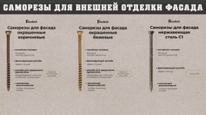 Саморезы для фасада