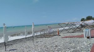 Море и погода в Лазаревском сегодня июль 2025, видеообзор пляжа Лагуна Лазаревское 2025, набережная