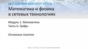 ✅ Теория графов. Основные понятия