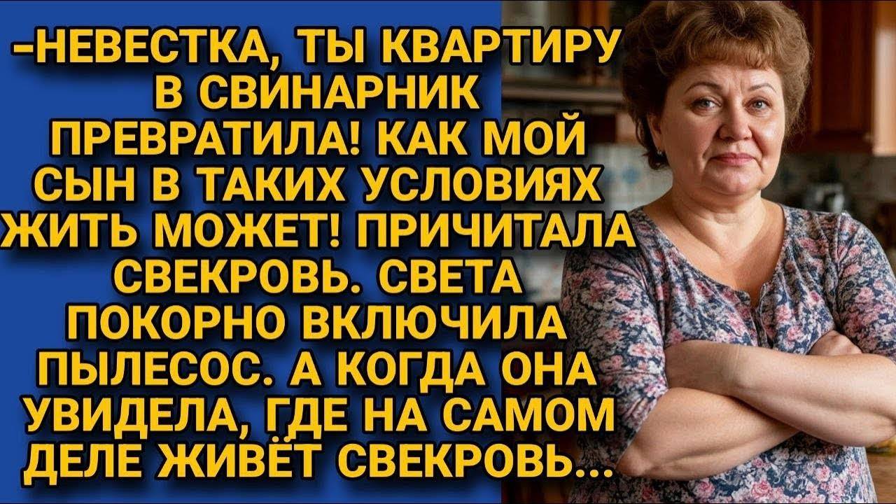 Невестка, ты квартиру в свинарник превратила! - семейный рассказ