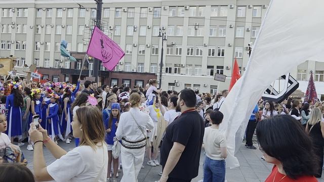 Театральный фестиваль2025. Вахтангов путь домой шествие1