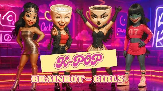 НОВЫЙ ХИТ Сигма гёрл х Брейнрот-девушки / K-POP (Балерина Каппуччина) | Официальный клип